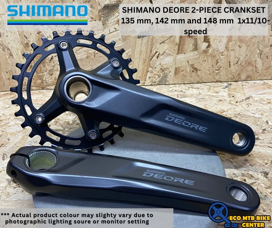 SHIMANO DEORE 2-PIECE CRANKSET  135 mm, 142 mm and 148 mm  1x11/10-speed FC-M5100-1
