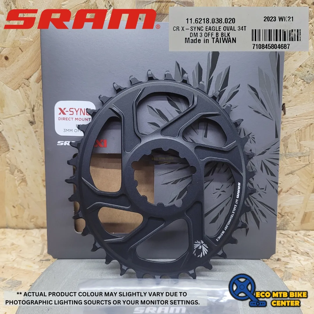 SRAM Eagle X-SYNC 2 Direct Mount Chainring Oval - 3mm Offset - Boost - black