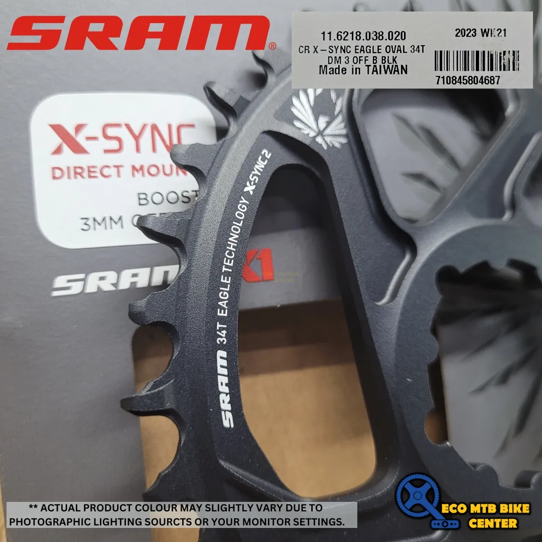SRAM Eagle X-SYNC 2 Direct Mount Chainring Oval - 3mm Offset - Boost - black