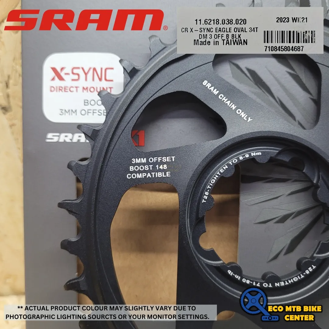 SRAM Eagle X-SYNC 2 Direct Mount Chainring Oval - 3mm Offset - Boost - black