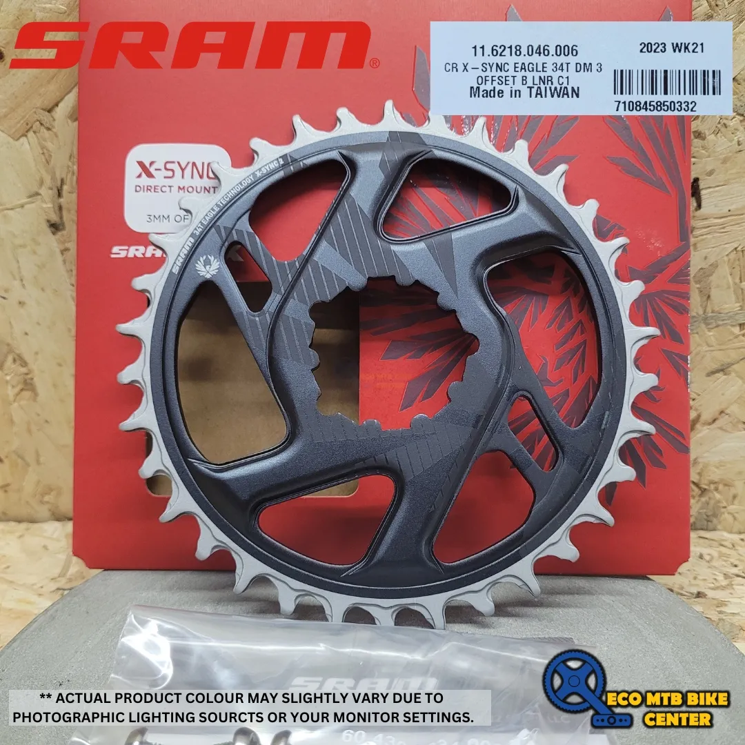 SRAM GX Eagle Chainring - Direct Mount | X-SYNC 2 | 12-speed | C1 - Offset 3mm | Lunar Grey | 3-bolt