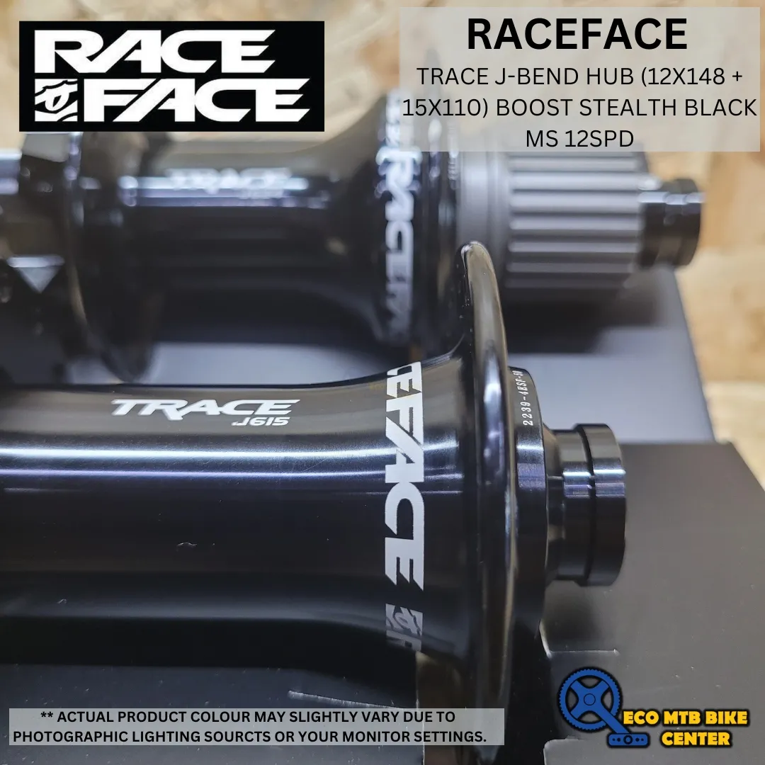 RACEFACE TRACE J-BEND HUB (12X148 + 15X110) BOOST STEALTH BLACK MS 12SPD STEEL (SET)