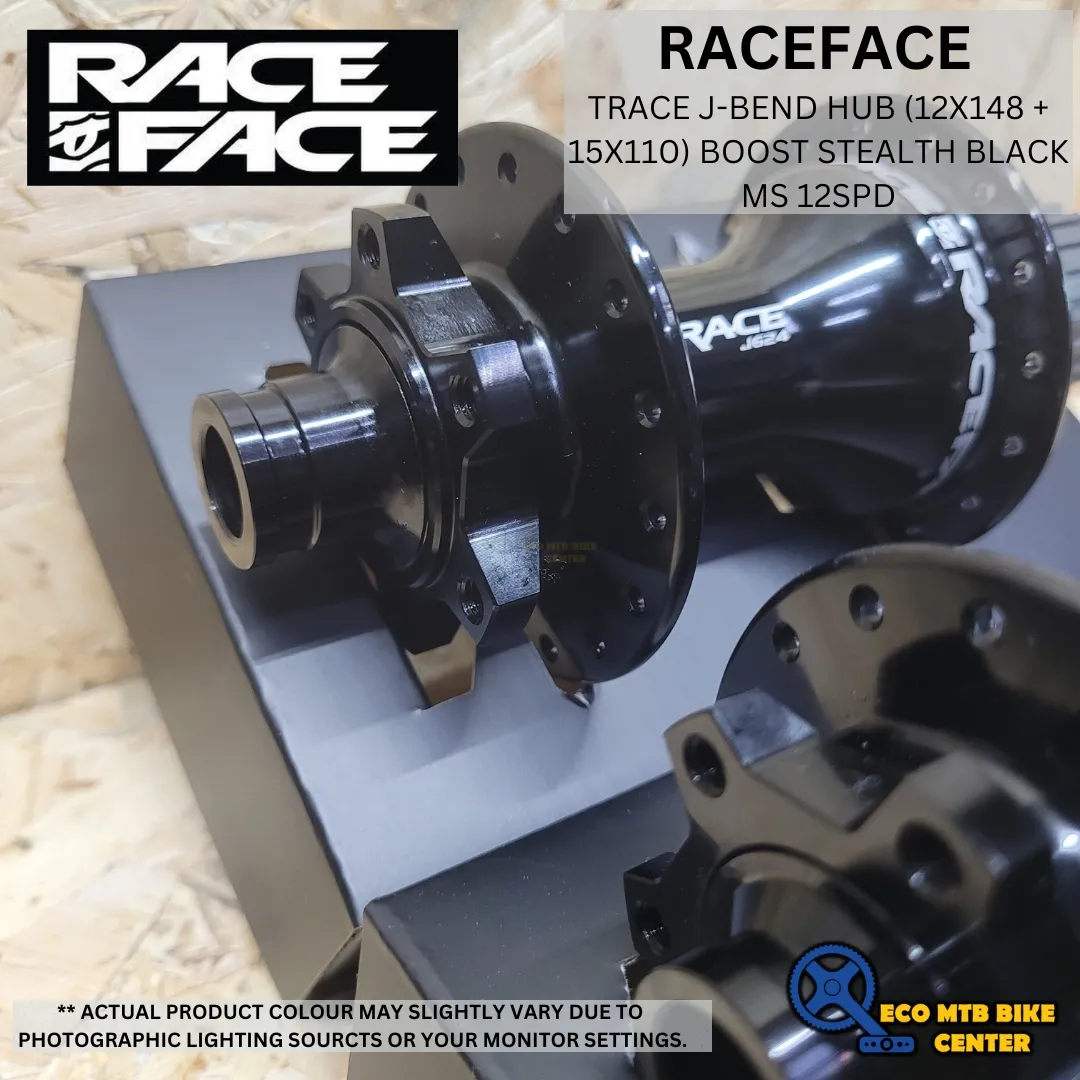 RACEFACE TRACE J-BEND HUB (12X148 + 15X110) BOOST STEALTH BLACK MS 12SPD STEEL (SET)