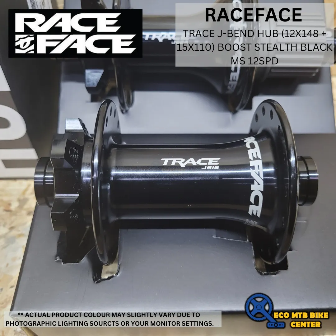RACEFACE TRACE J-BEND HUB (12X148 + 15X110) BOOST STEALTH BLACK MS 12SPD STEEL (SET)