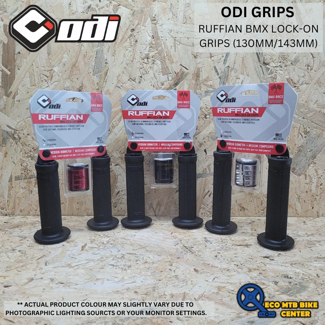 ODI GRIPS RUFFIAN BMX LOCK-ON GRIPS (130MM/143MM)
