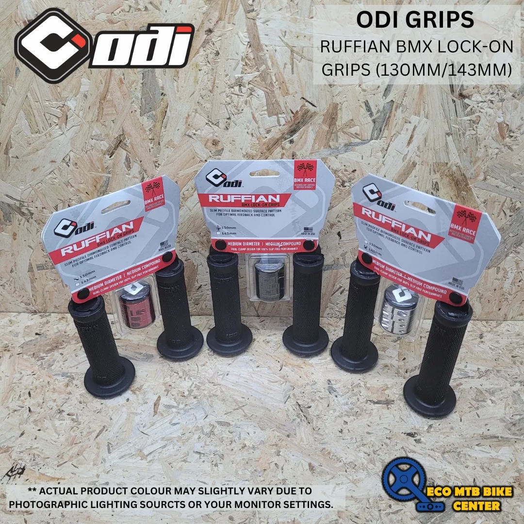 ODI GRIPS RUFFIAN BMX LOCK-ON GRIPS (130MM/143MM)