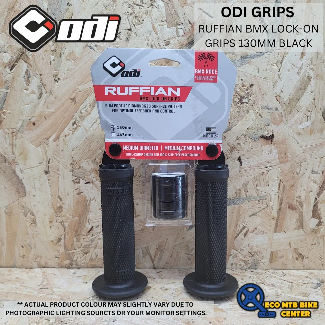 ODI GRIPS RUFFIAN BMX LOCK-ON GRIPS (130MM/143MM)