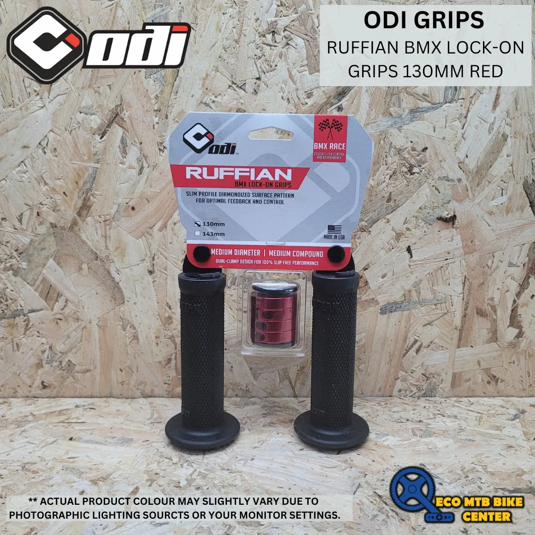 ODI GRIPS RUFFIAN BMX LOCK-ON GRIPS (130MM/143MM)