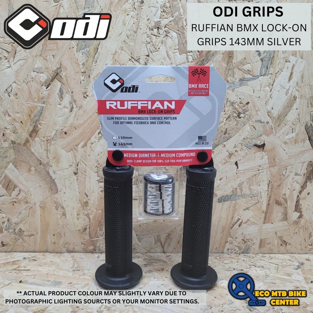 ODI GRIPS RUFFIAN BMX LOCK-ON GRIPS (130MM/143MM)