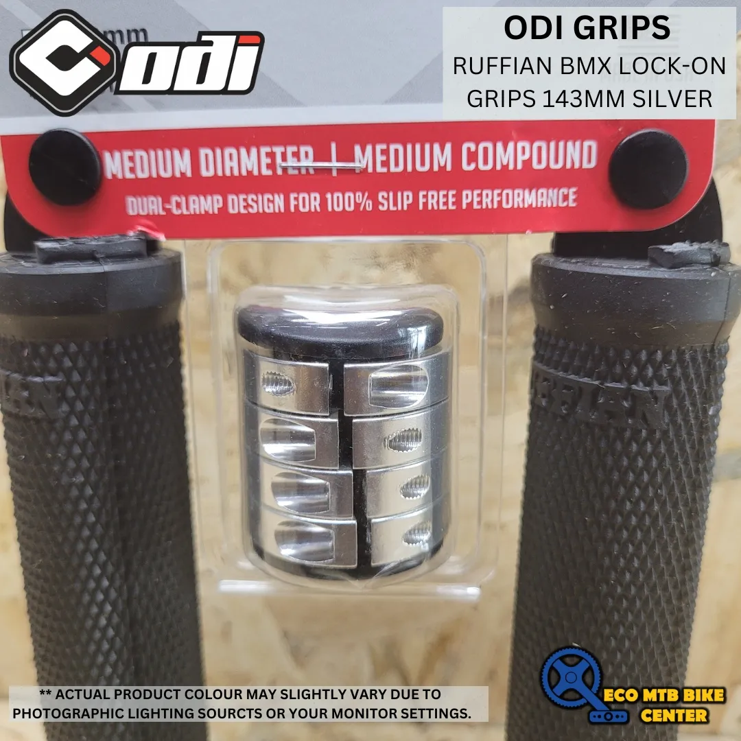 ODI GRIPS RUFFIAN BMX LOCK-ON GRIPS (130MM/143MM)