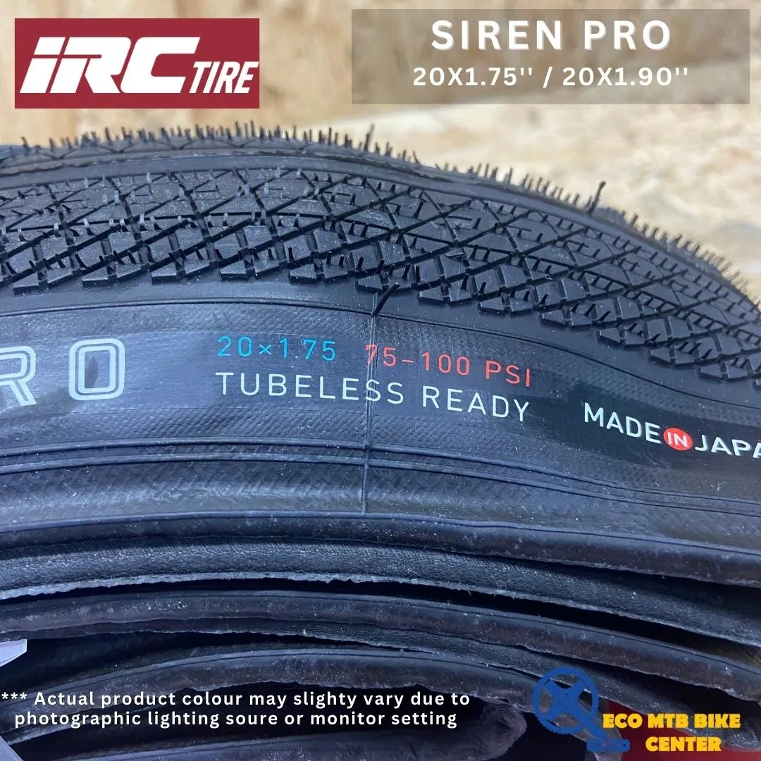 IRC TIRE SIREN PRO TUBELESS
