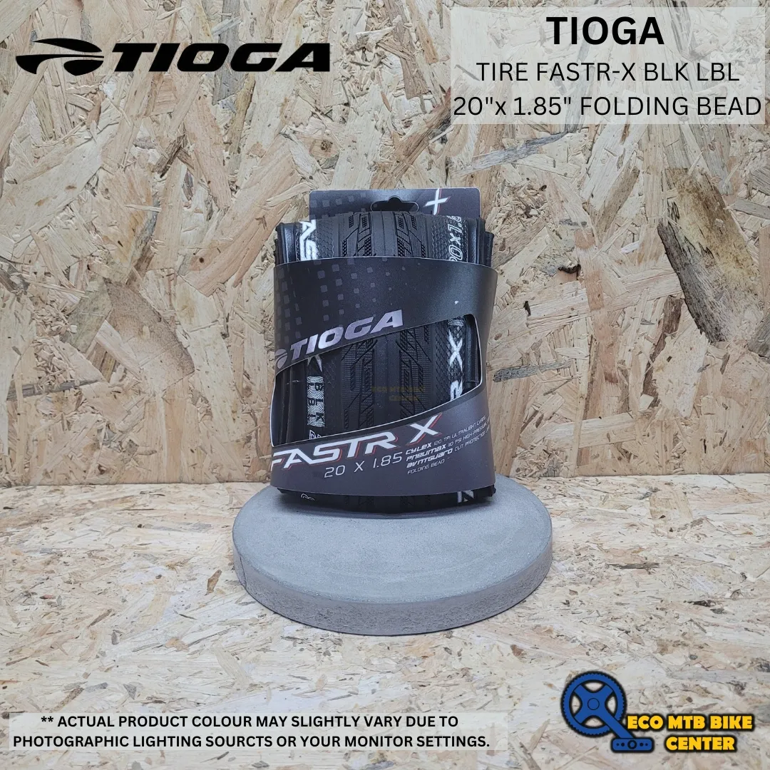 TIOGA TIRE FASTR-X BLK LBL 20"x 1.85" FOLDING BEAD