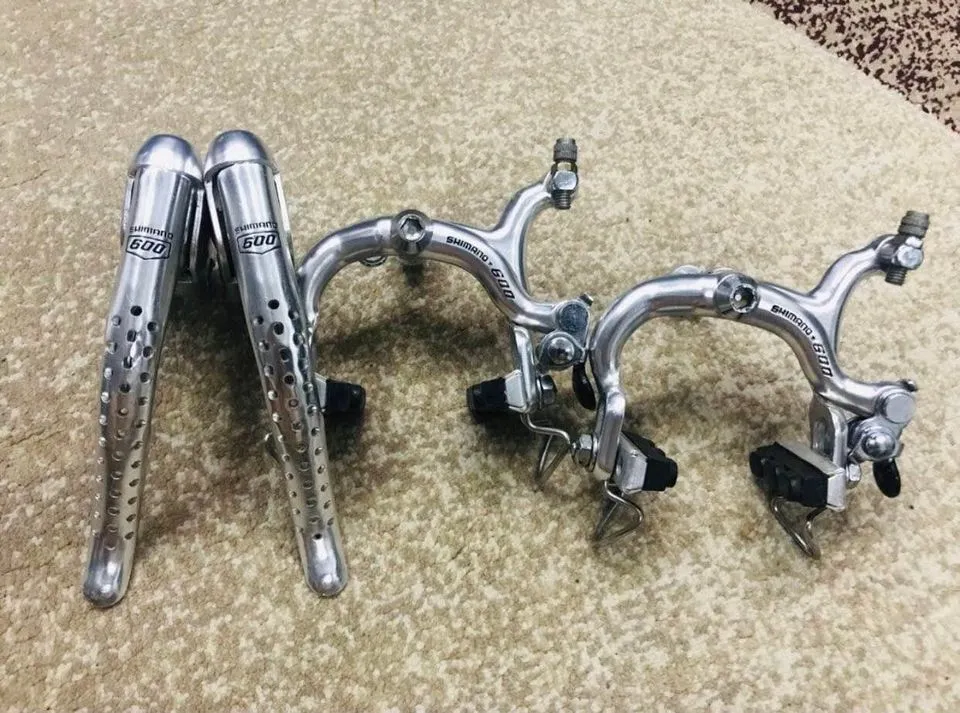 Shimano 600 Arabesque brake levers &amp; calipers