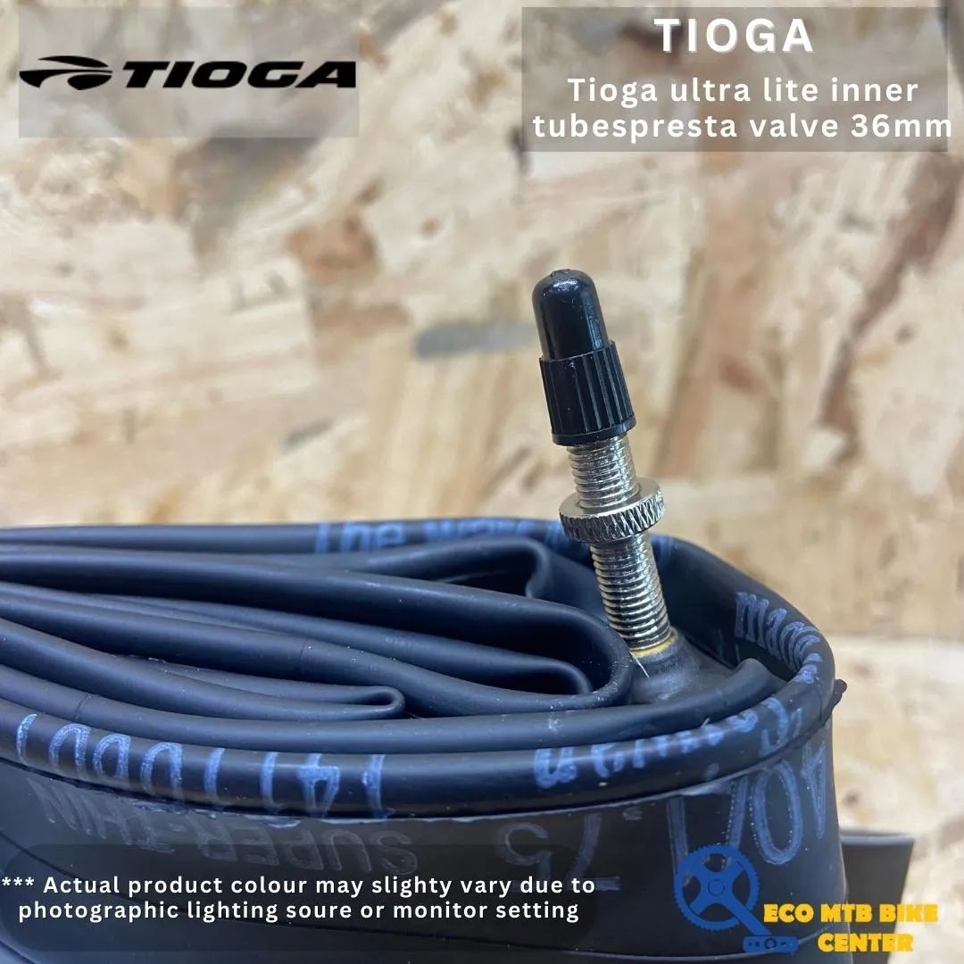 Tioga ultra lite inner tubes  presta valve 36mm