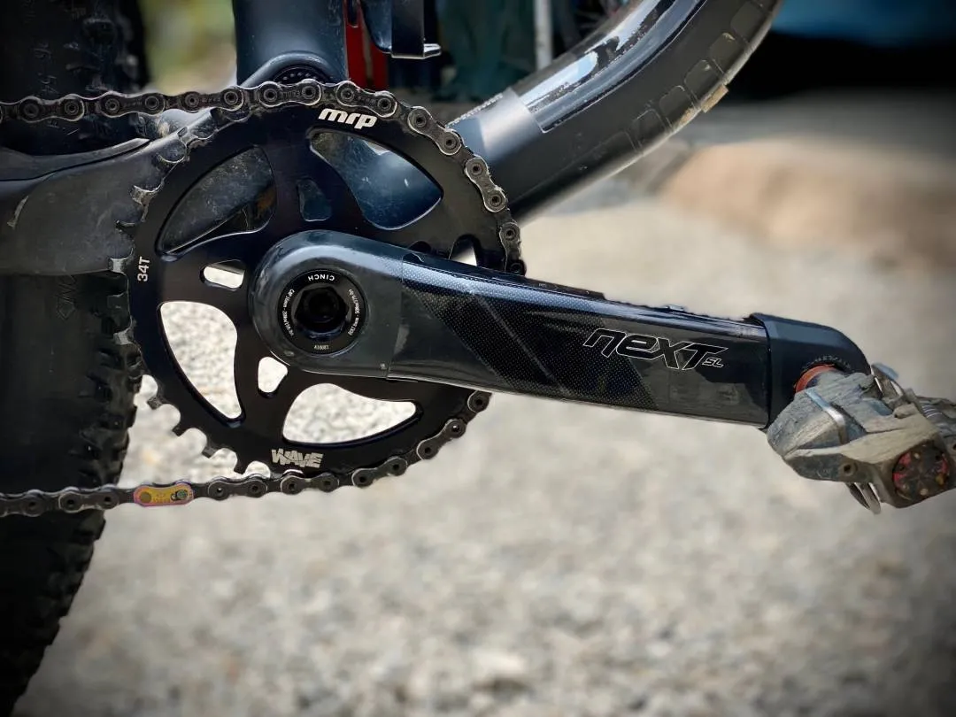 Raceface Next SL carbon crankset + raceface chainring