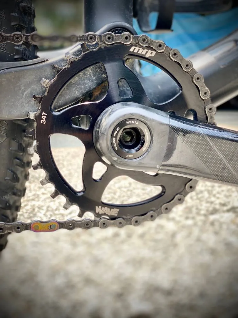 Raceface Next SL carbon crankset + raceface chainring