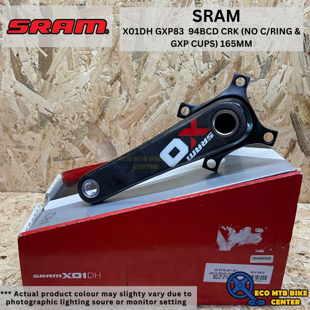 SRAM XO1DH GXP83 94BCD CRANKARM ( NO C/RING &amp; GXP CUPS ) 165MM