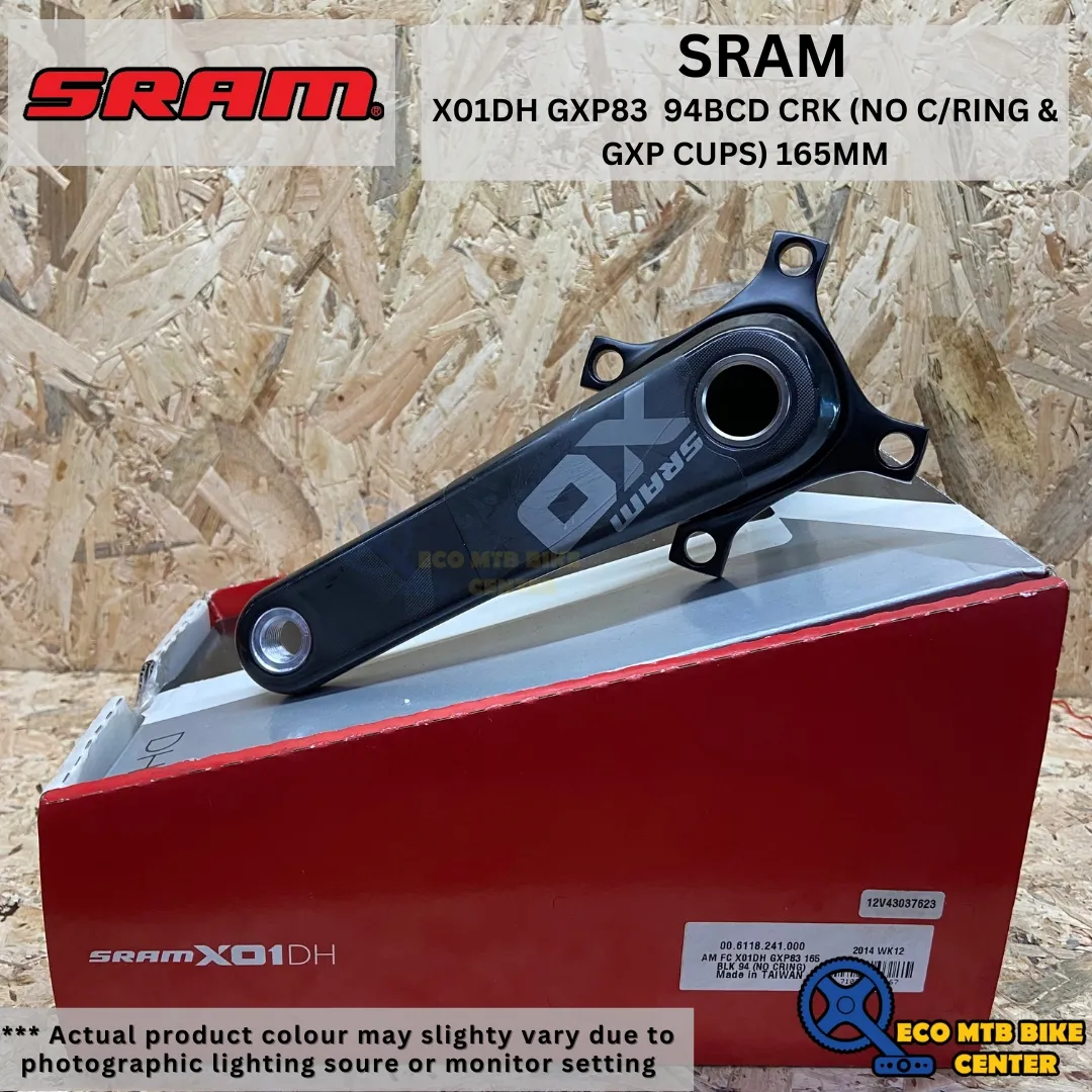 SRAM XO1DH GXP83 94BCD CRANKARM ( NO C/RING &amp; GXP CUPS ) 165MM