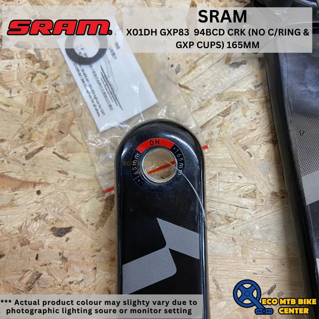 SRAM XO1DH GXP83 94BCD CRANKARM ( NO C/RING &amp; GXP CUPS ) 165MM