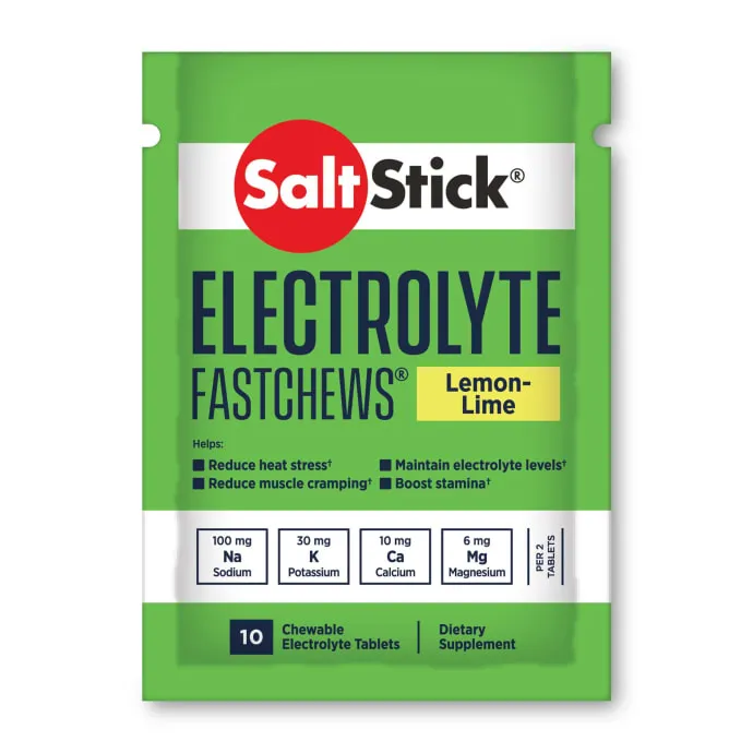 (Ready Stock)SaltStick Fastchews Chewable Electrolyte 10Tablets/1Packet