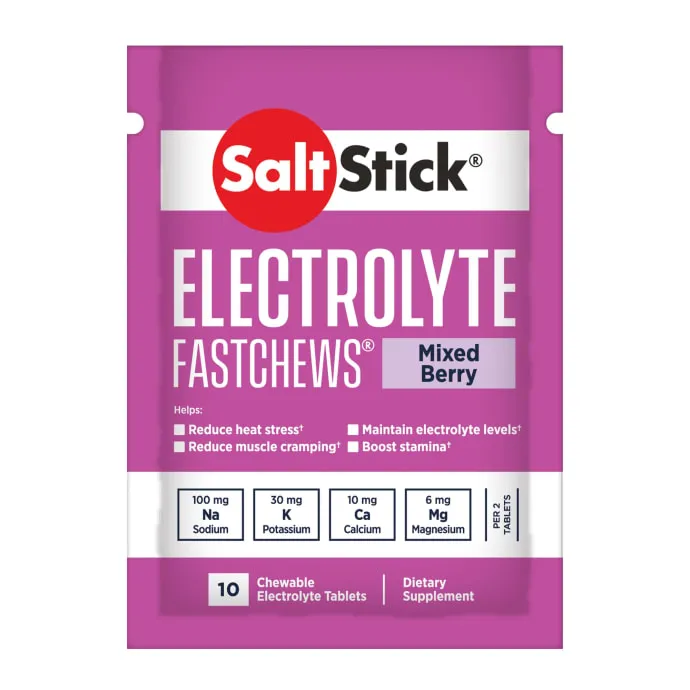 (Ready Stock)SaltStick Fastchews Chewable Electrolyte 10Tablets/1Packet