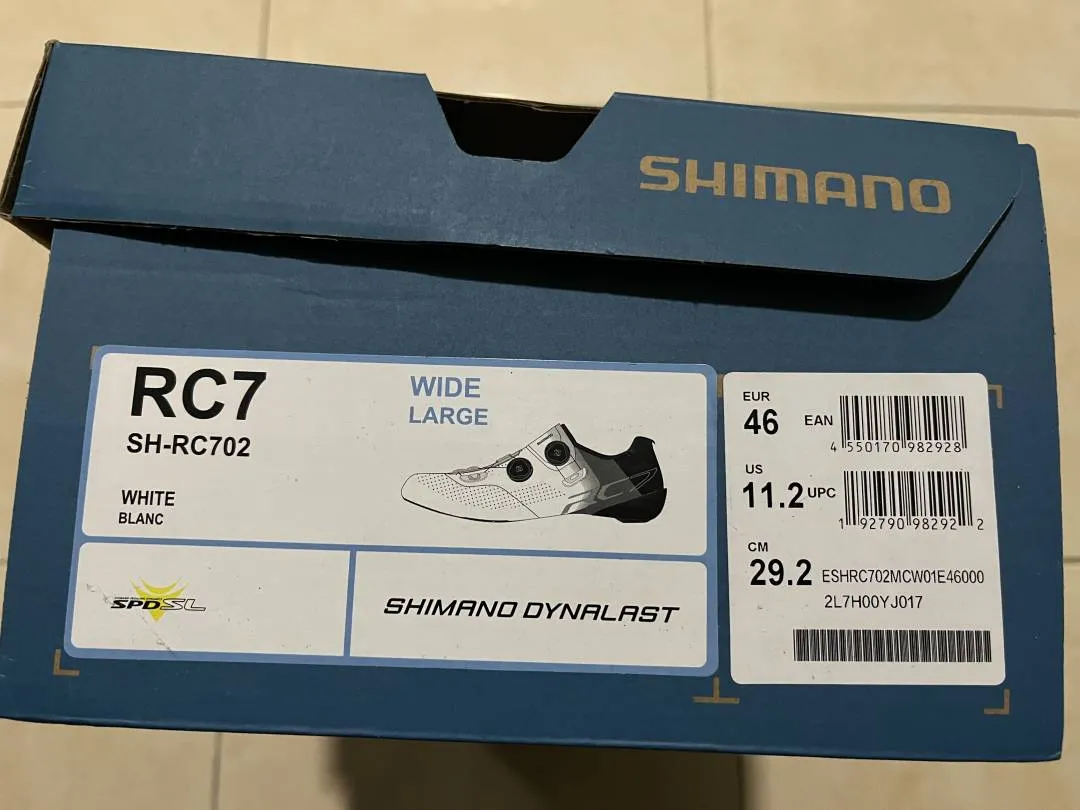 Shimano rc702 white 46 preloved