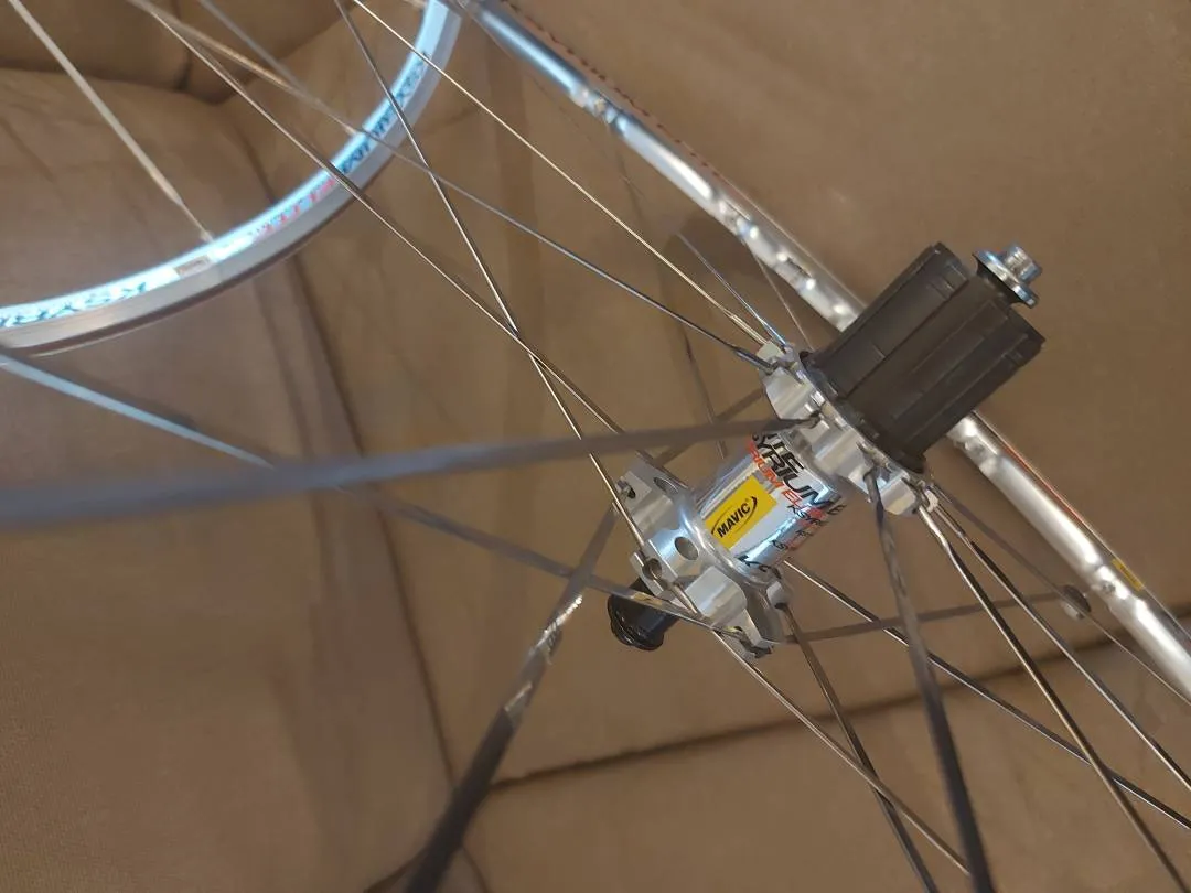 Rare SILVER Mavic Ksyrium Elite Wheelset