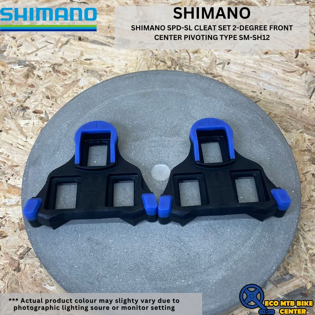 SHIMANO SPD-SL CLEAT SET 2-DEGREE FRONT CENTER PIVOTING TYPE SM-SH12