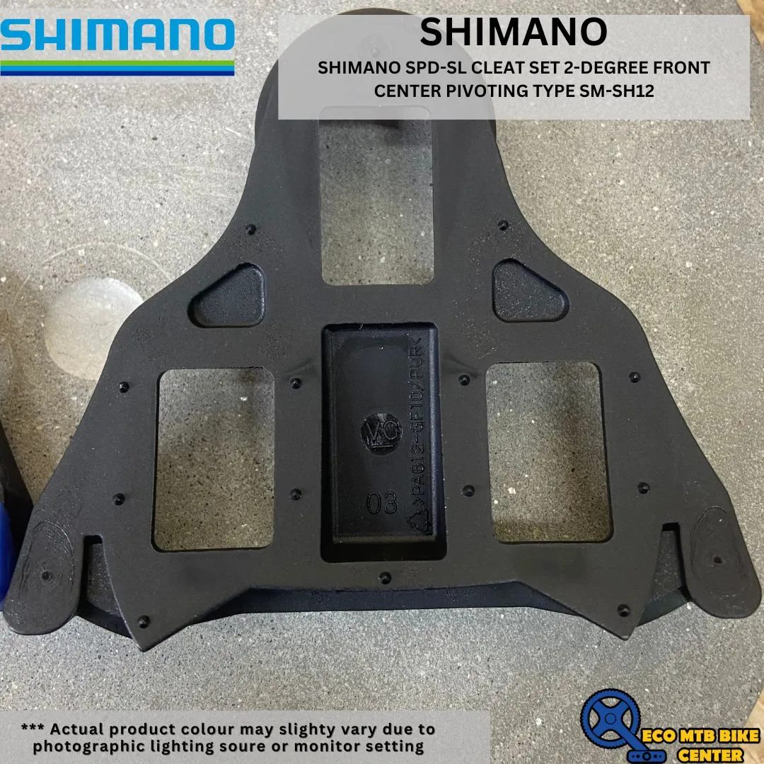 SHIMANO SPD-SL CLEAT SET 2-DEGREE FRONT CENTER PIVOTING TYPE SM-SH12