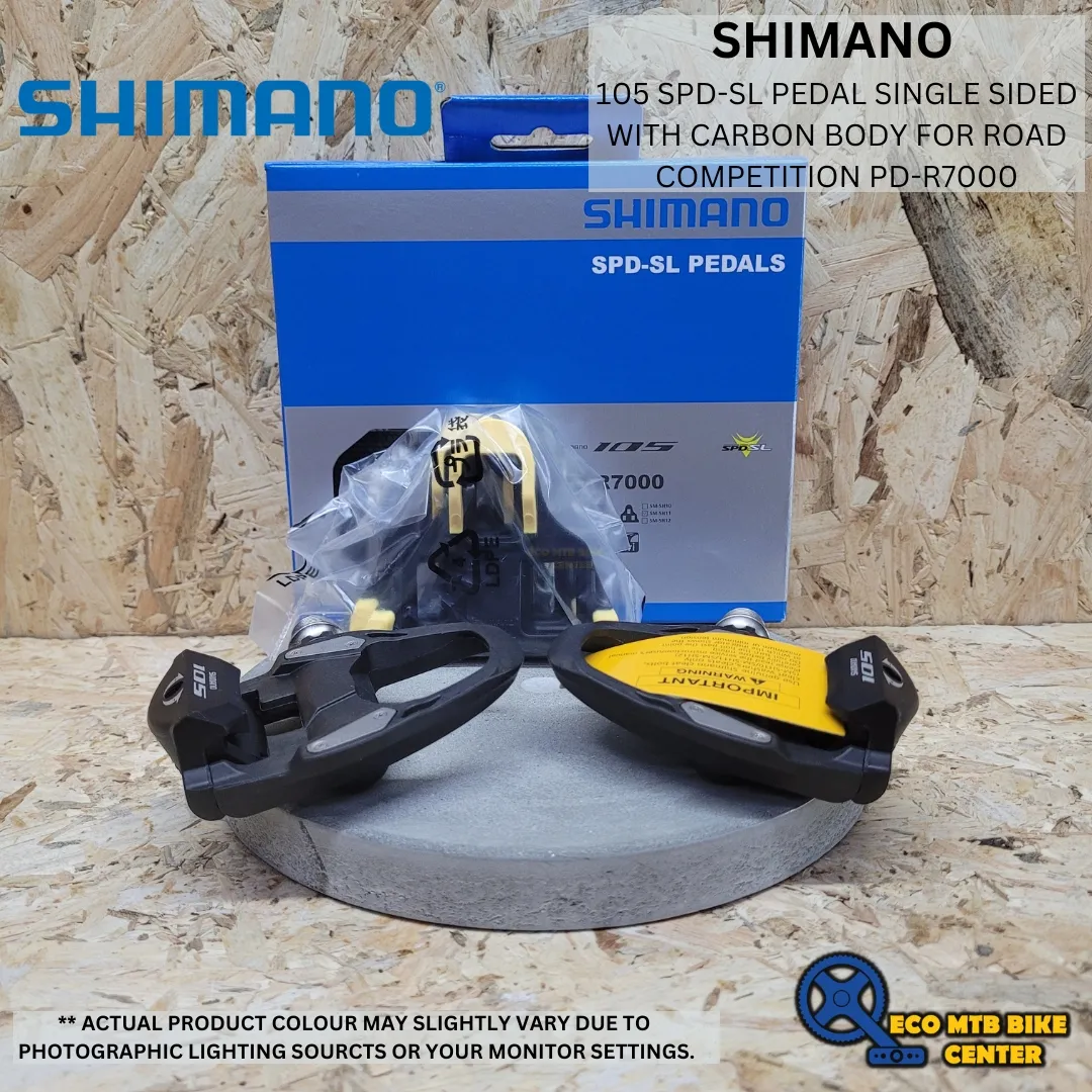 SHIMANO 105 SPD-SL Pedal single sided with carbon body for Road competition PD-R7000