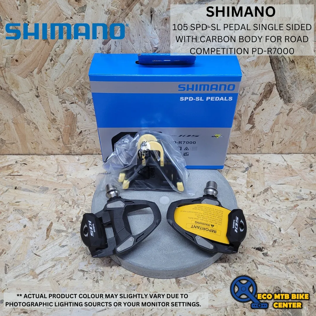 SHIMANO 105 SPD-SL Pedal single sided with carbon body for Road competition PD-R7000