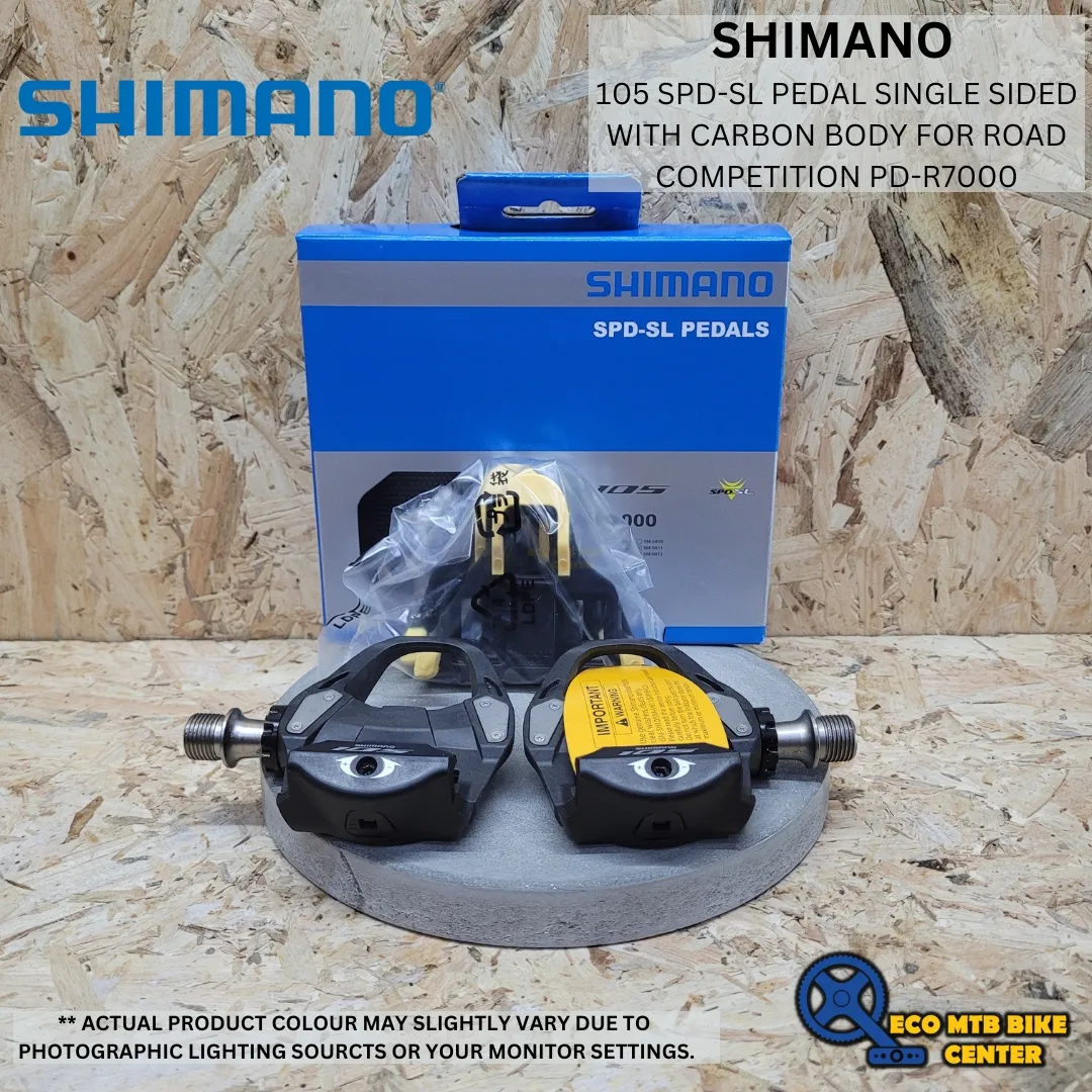SHIMANO 105 SPD-SL Pedal single sided with carbon body for Road competition PD-R7000