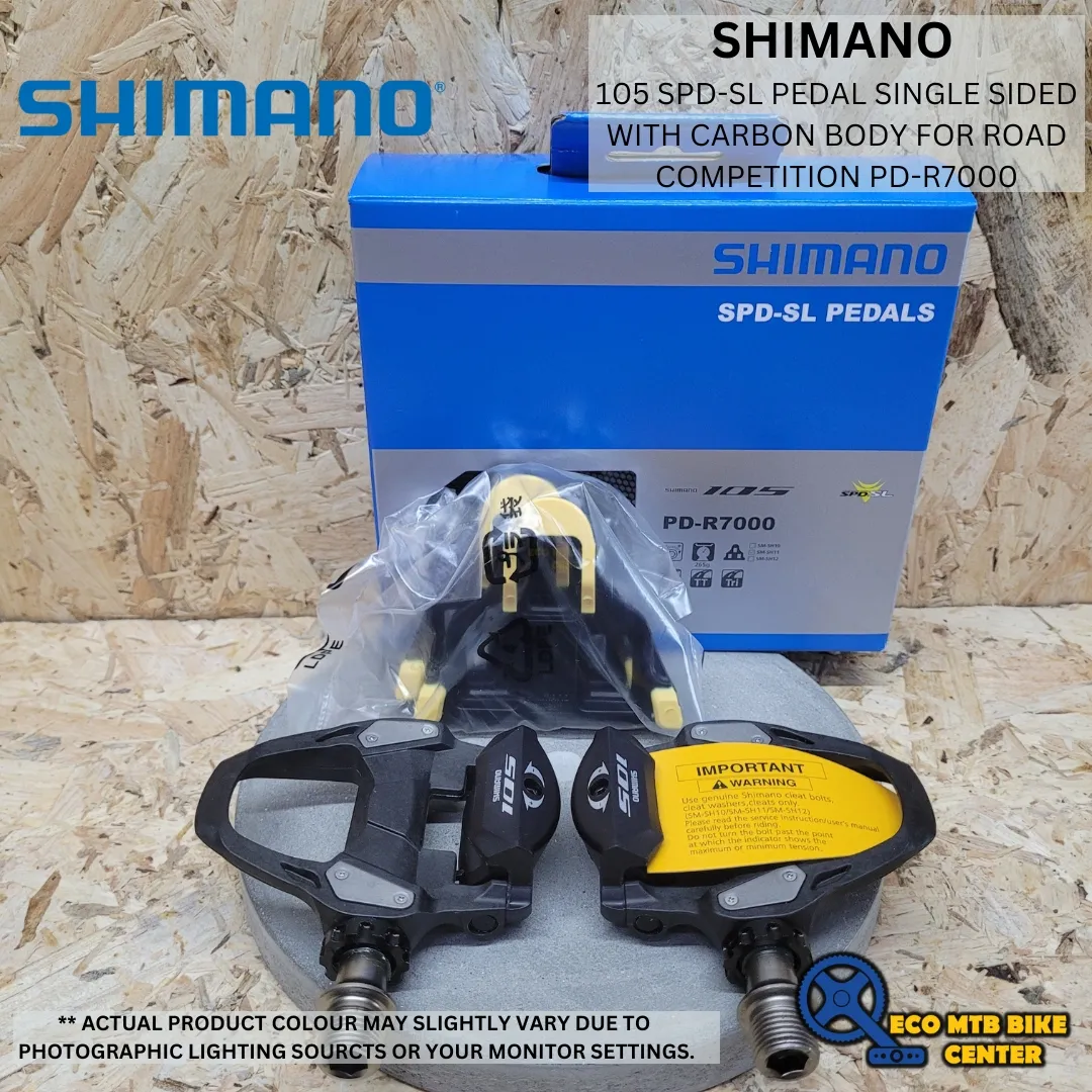 SHIMANO 105 SPD-SL Pedal single sided with carbon body for Road competition PD-R7000