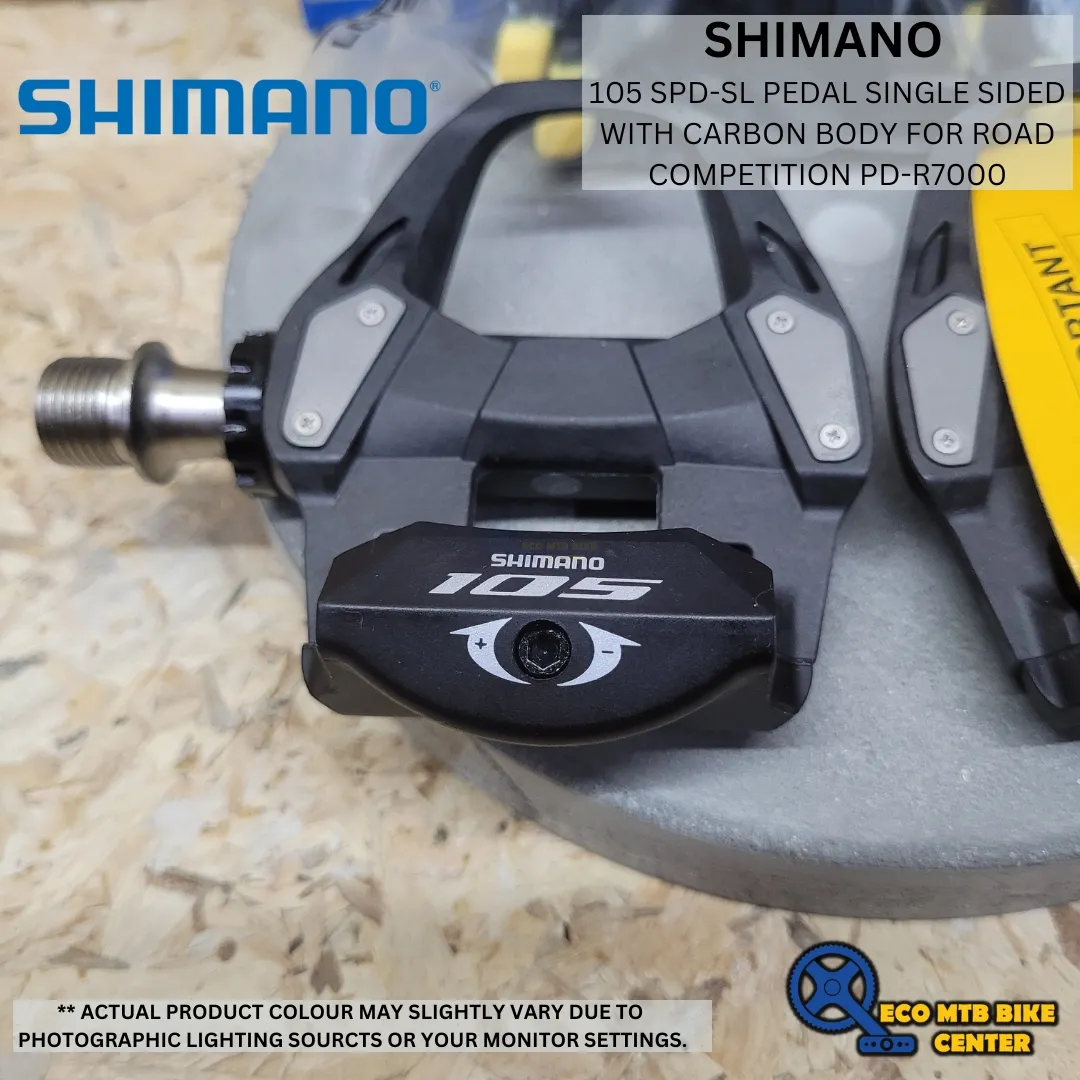 SHIMANO 105 SPD-SL Pedal single sided with carbon body for Road competition PD-R7000