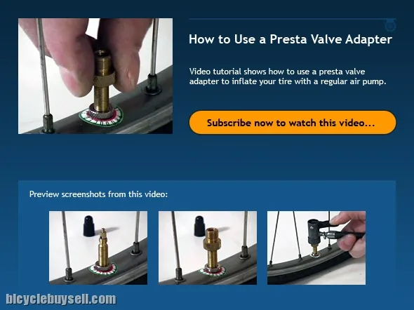 Presta to Schrader Valve Adapter