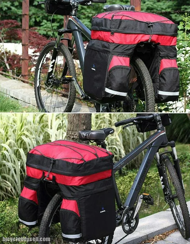 STOCK CLEAR OFFER!! ROSWHEEL 3 in 1 Lightest Cycling Bicycle Pannier Bag TOURING