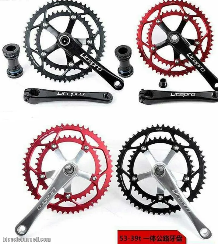 Litepro 53T / 39t shifting gear crankset For Folding Bike BB included