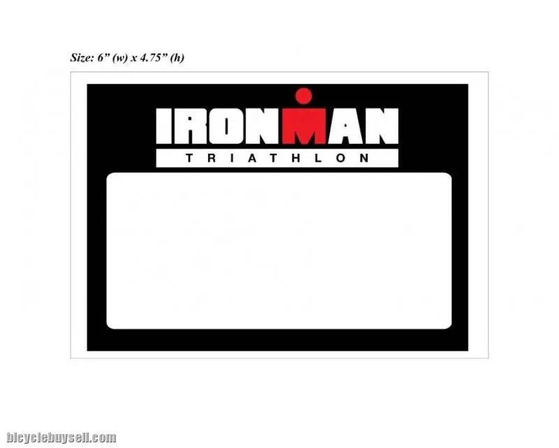 Ironman Triathlon Swim Bike Run Car Road Tax Sticker - NEW