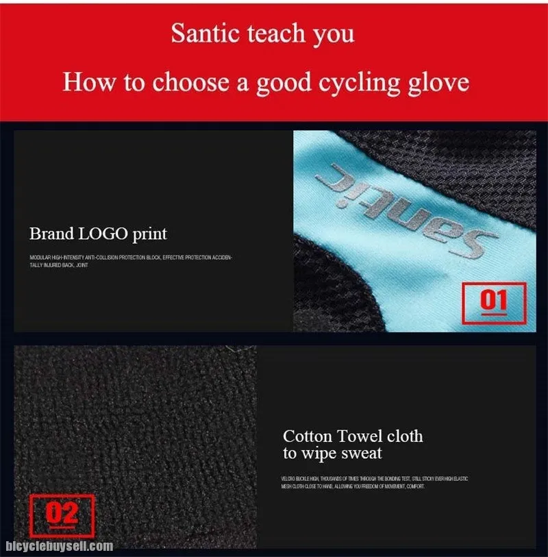 NEW ARRIVALS -6 Colors Non-slip Shockproof SANTIC Gloves