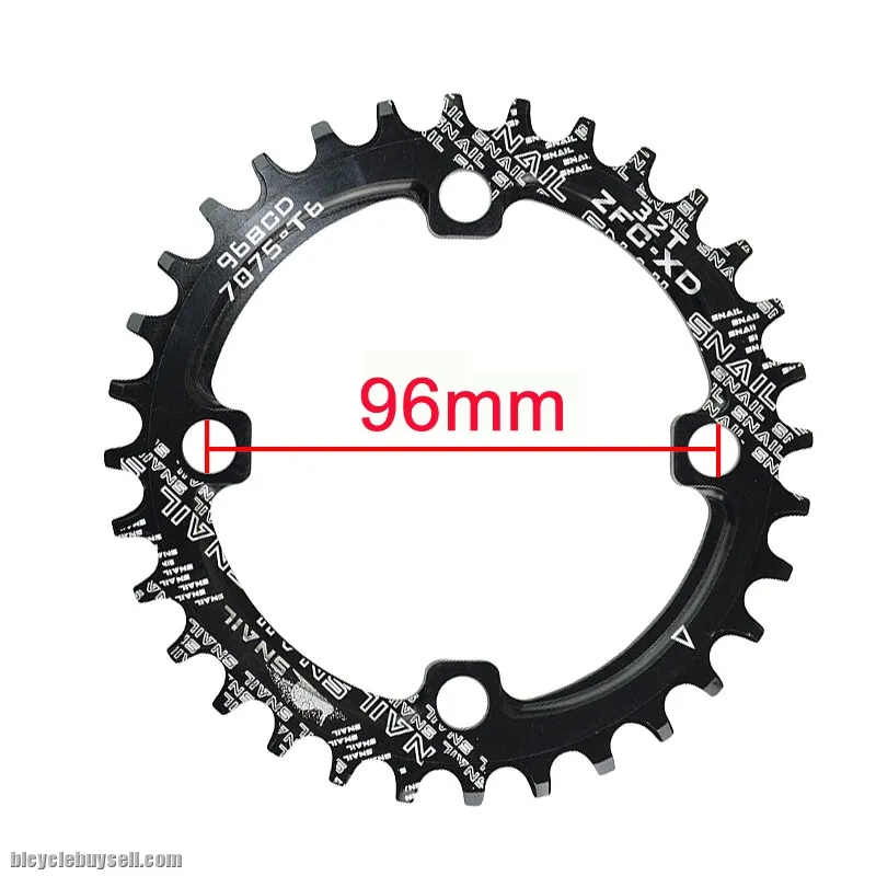 SNAIL FMF 96BCD 32T/34T/36T Ultralight Oval Chainring (NOT FOR M8000)