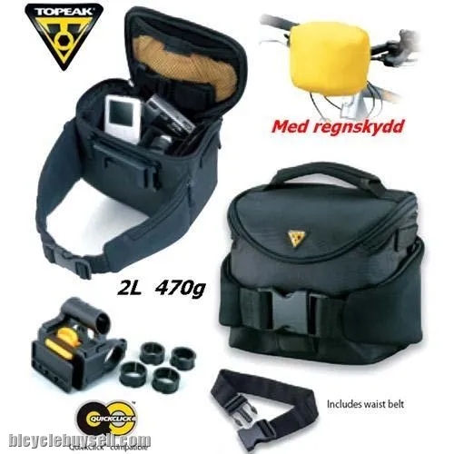 Limited time offer!! Topeak Compact Handlebar Bag 2L (Freepos)