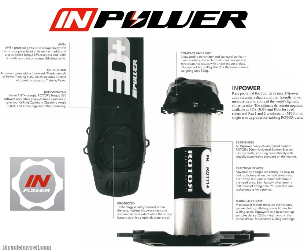 ROTOR In-Power 3D+ Left arm POWERMETER -OFFER!