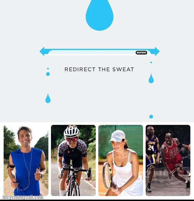 Outdoor Sports Silicone Sweat Redirecting Sweatband