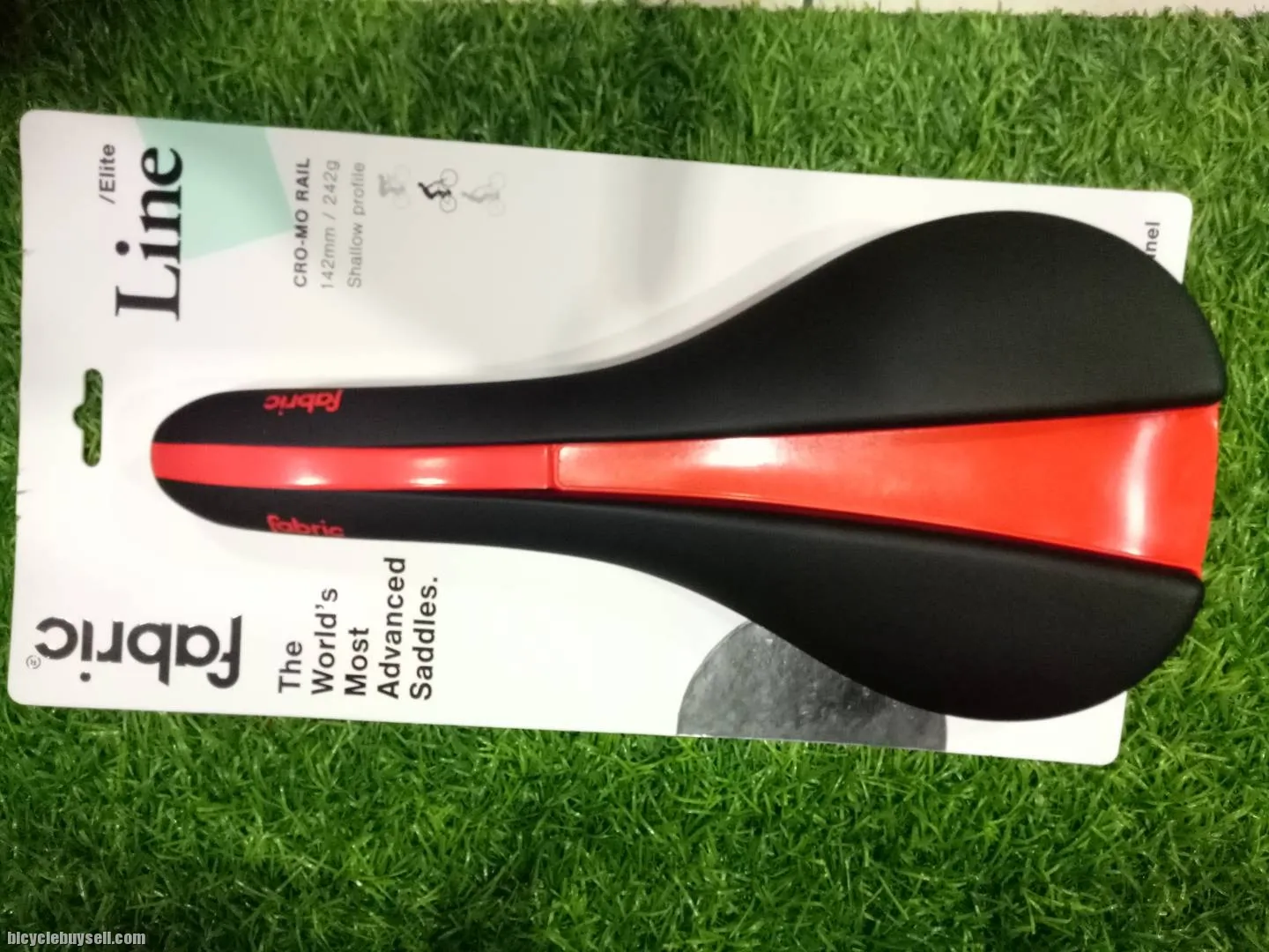 Fabric saddle chomoly - fabric line limited red