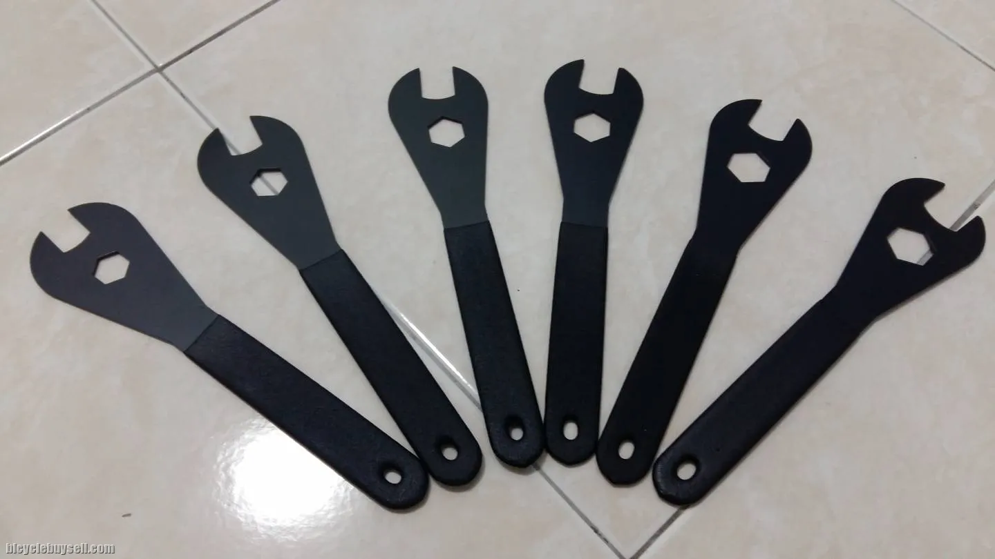 BOY Cone Spanner Wrench Spindle Axle Wheel Hub Set 6pcs (13mm-18mm)