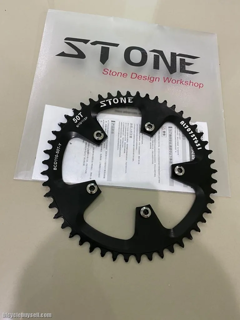 50T Single Chainring - "STONE 110 BCD Chainring, narrow and wide single speed"