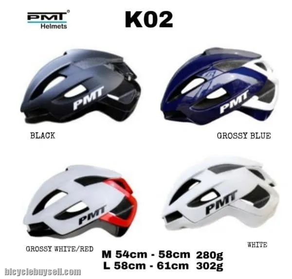 PMT K-02 Aero Cycling Helmet Topi Basikal