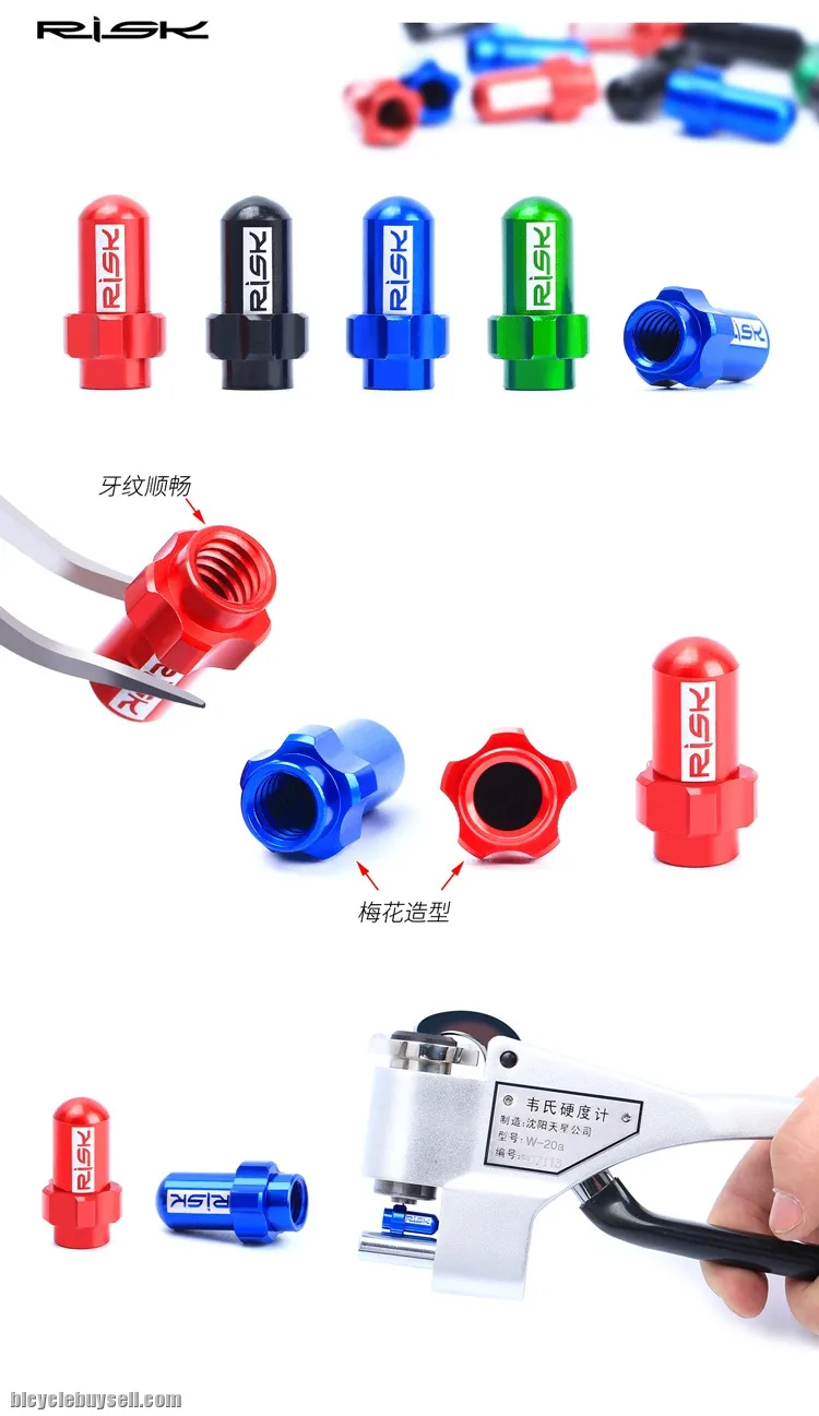 1 pair Presta ALUMINIUM Cap Dust Bicycle mtb rb Penutup Valve Basikal