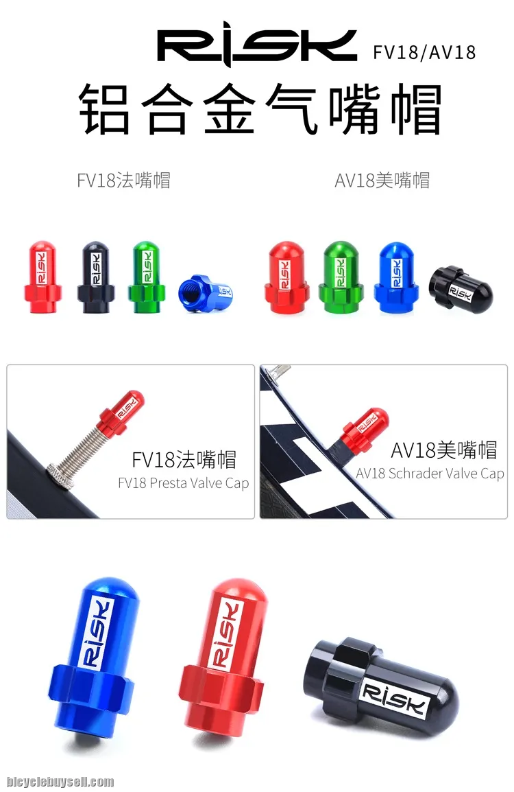 1 pair Presta ALUMINIUM Cap Dust Bicycle mtb rb Penutup Valve Basikal