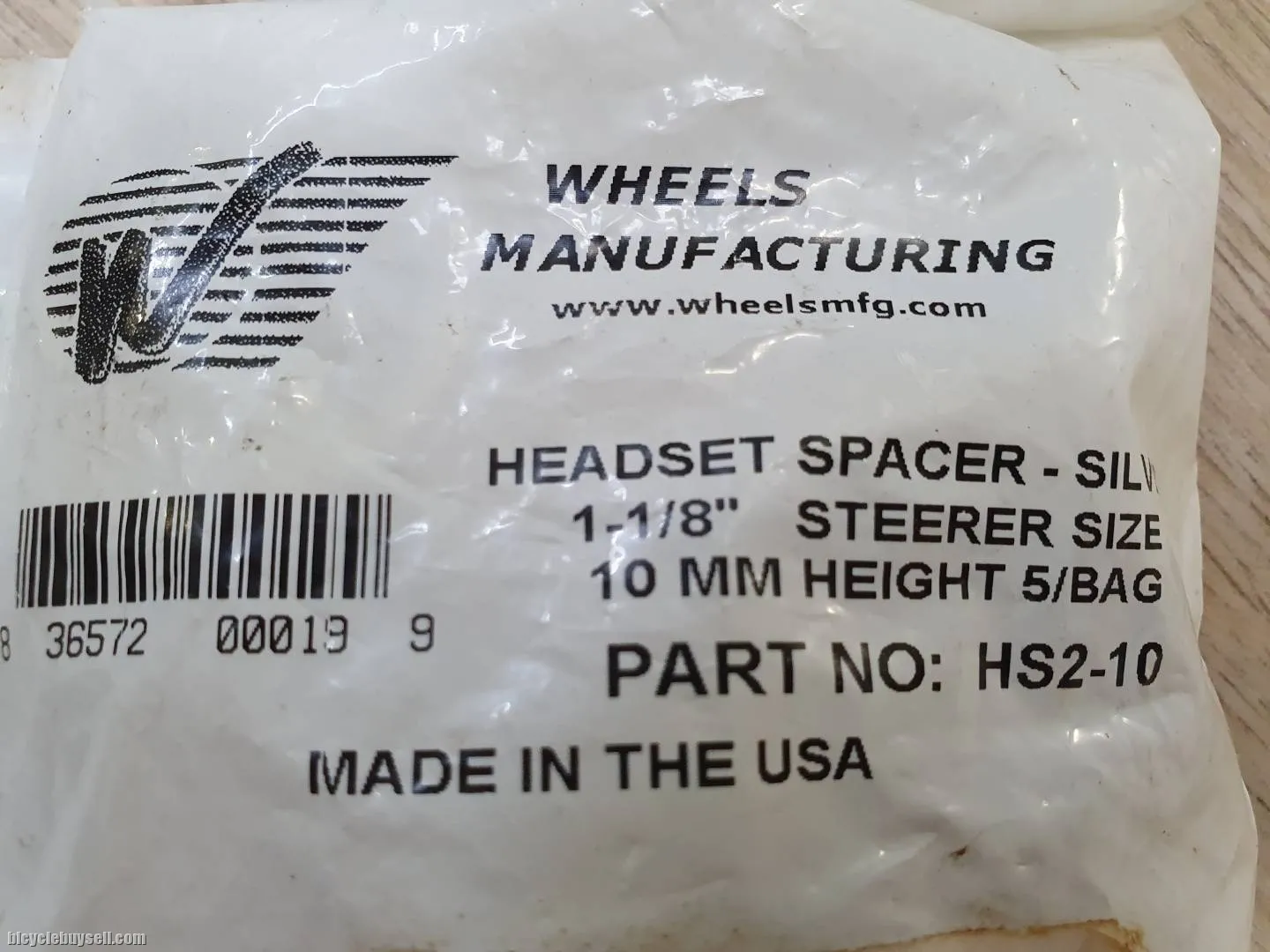 Wheel Manufacturing Headset Spacers Silver (10mmx5pieces, 5mmx10pieces) 1 1/8" Made in USA